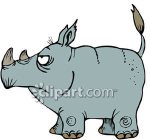300x280 Angry Cartoon Rhino
