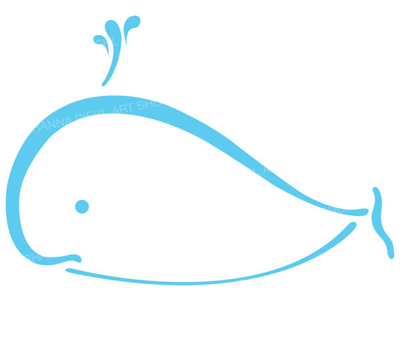 570x482 Whale Clipart Nautical Printables Commercial Use Ocean Life