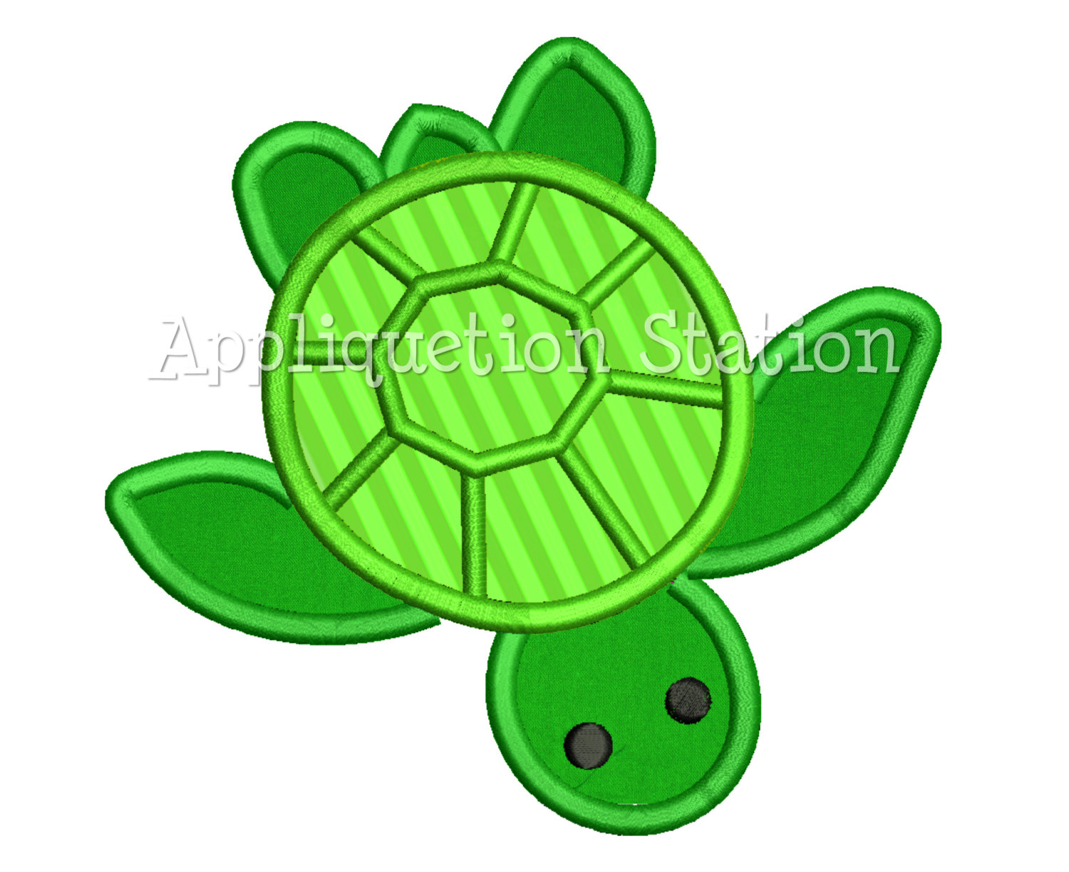 1500x1224 Green Sea Turtle Applique Machine Embroidery Design Boys Girls