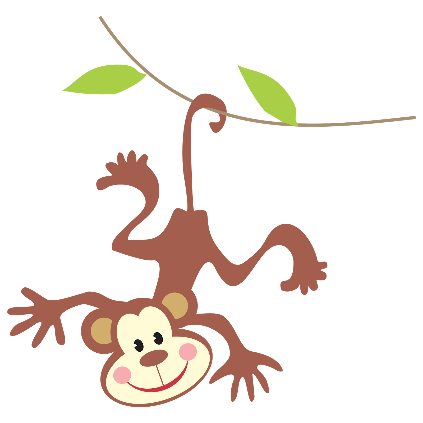 1600x1600 Monkey Baby Shower Clip Art