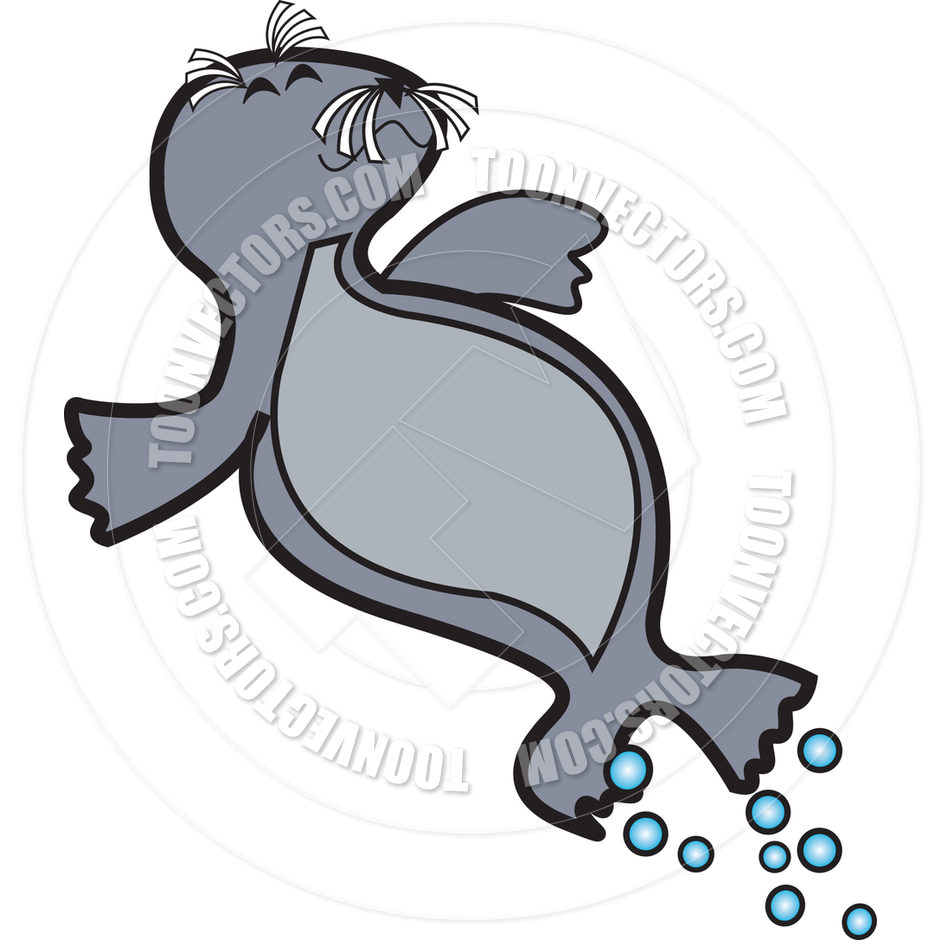 940x940 Seal Swimming Clipart