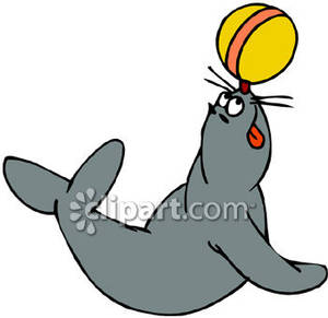 300x291 Seal With Ball Clipart Group