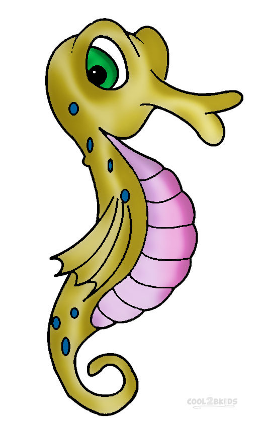 515x850 Baby Seahorse Free Clipart