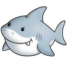 220x220 Great White Fluff Favourites Shark, Clip Art