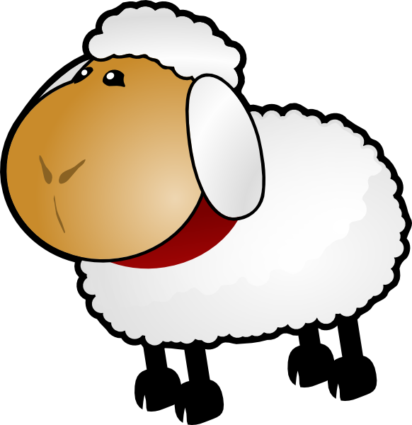 582x600 Sheep, Rotate 5 Clip Art