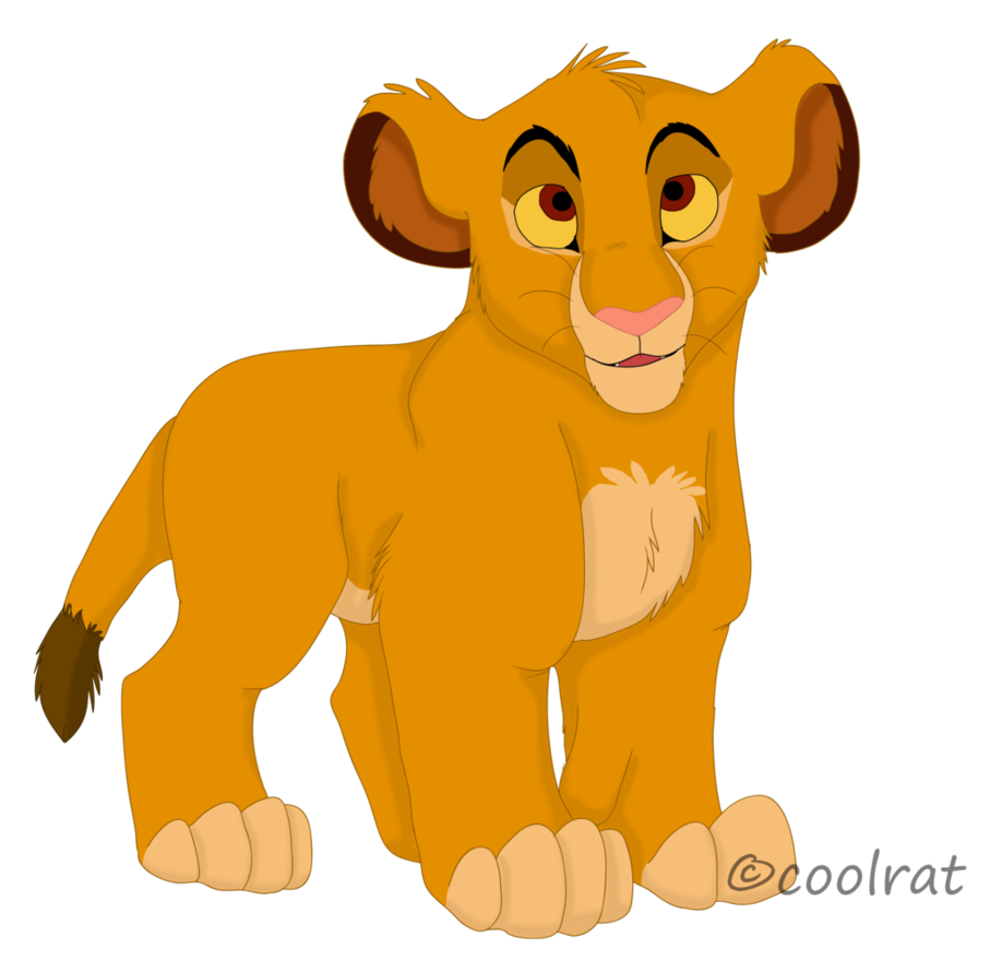 907x880 Baby Simba By Coolrat