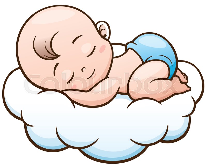 800x650 Sleeping Baby Cartoon
