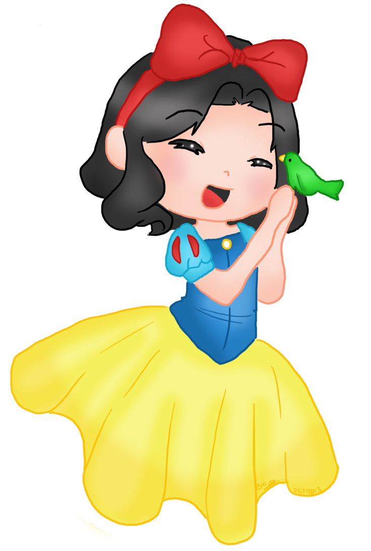 734x1088 Chibi Snow White By Ruzovymonster