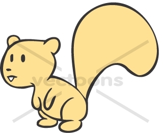 320x260 Cute Baby Squirrel Cartoon