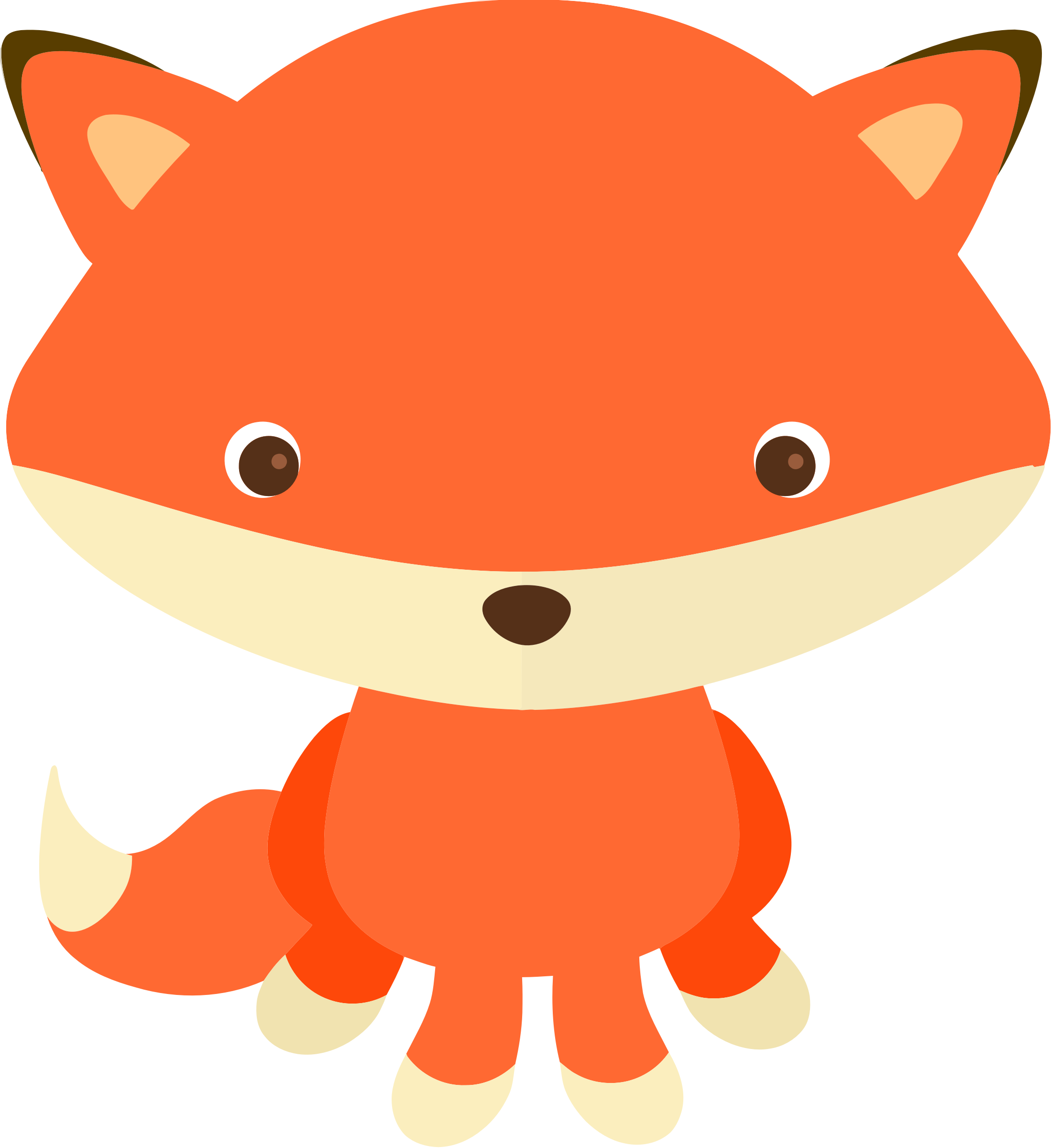 2198x2400 Collection Of Free Baby Fox Clipart High Quality, Free