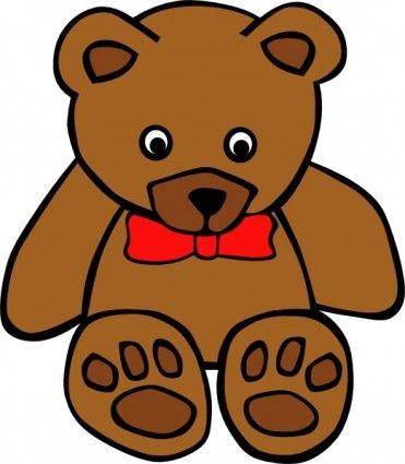 371x425 Simple Teddy Bear Clip Art. Add To A Mason Jar Vase For Baby