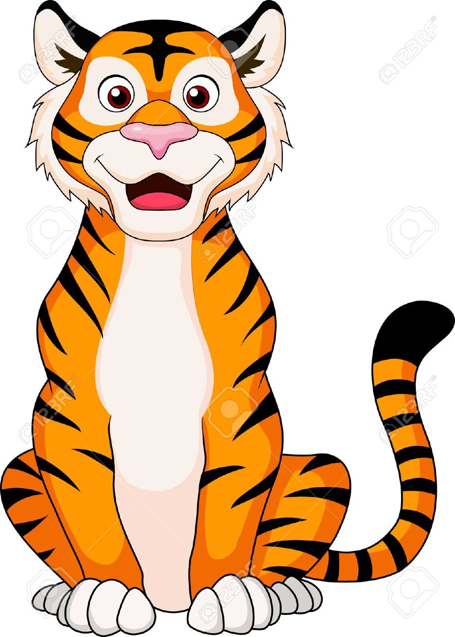 928x1300 Clip Art Cartoon Tiger Clip Art