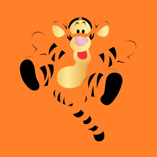 550x550 Bouncing Baby Tigger Duvet Cover By Fer Esq Society6