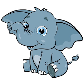 320x320 Cute Baby Elephant Cute Cartoon Clip Art Images. All Images Are