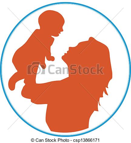 432x470 Mother And Baby Clipart Logo