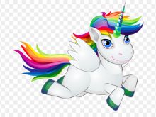 220x165 Rainbow Unicorn Clipart Clipart Prancing Unicorn And Rainbow
