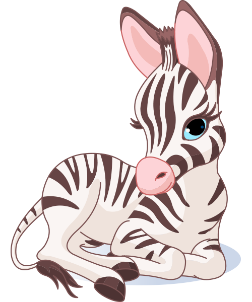 500x600 Resting Zebra Timeline, Clip Art And Animal