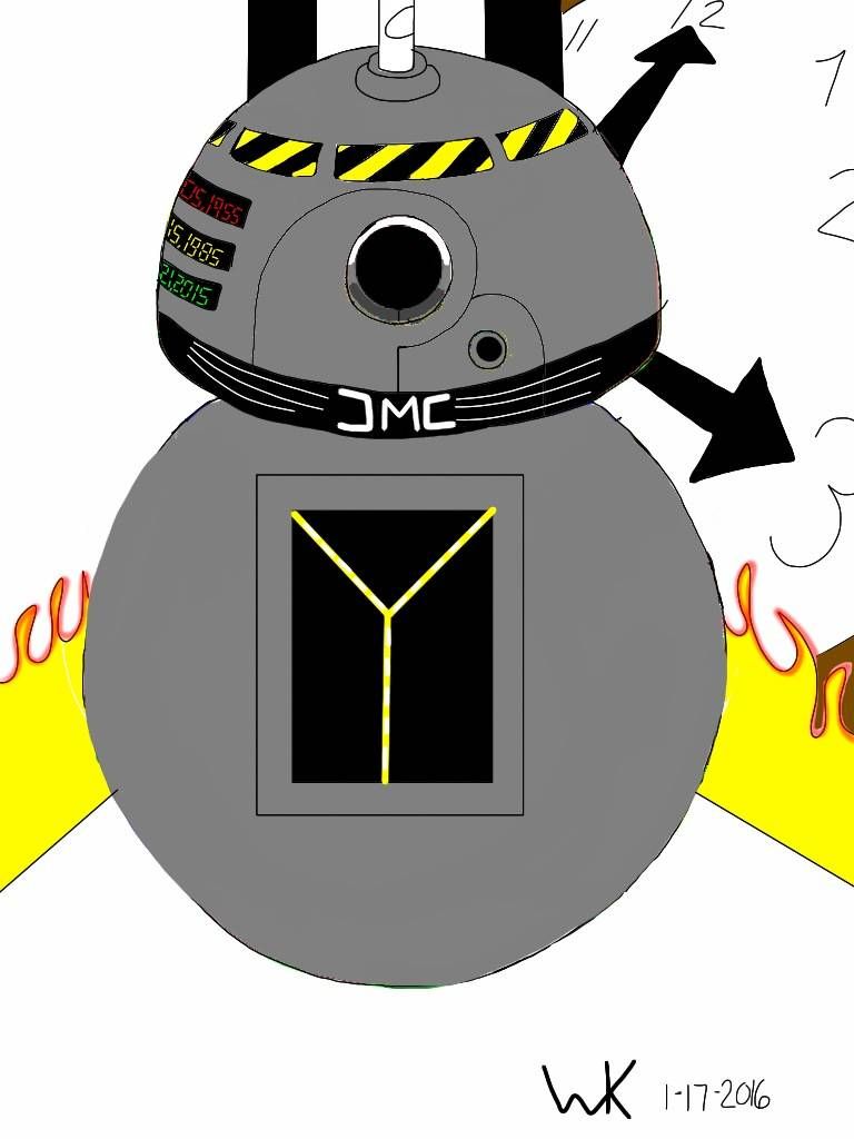 768x1024 Bb8 Droid Delorean Time Machine(Back To The Future) Wk's Star