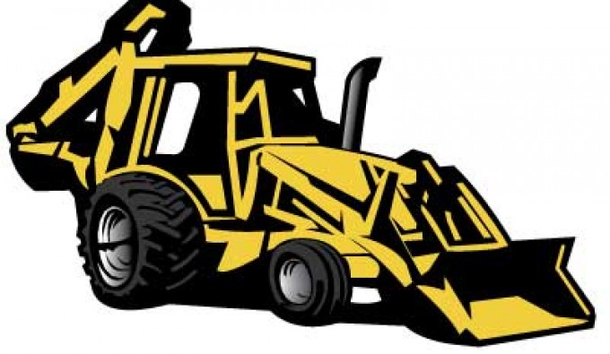 680x395 Opulent Design Backhoe Clipart Loadervector Illustration Stock