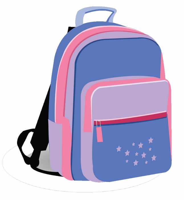646x699 Girl With Backpack Clip Art Girl With Backpack Clip Art Backpack