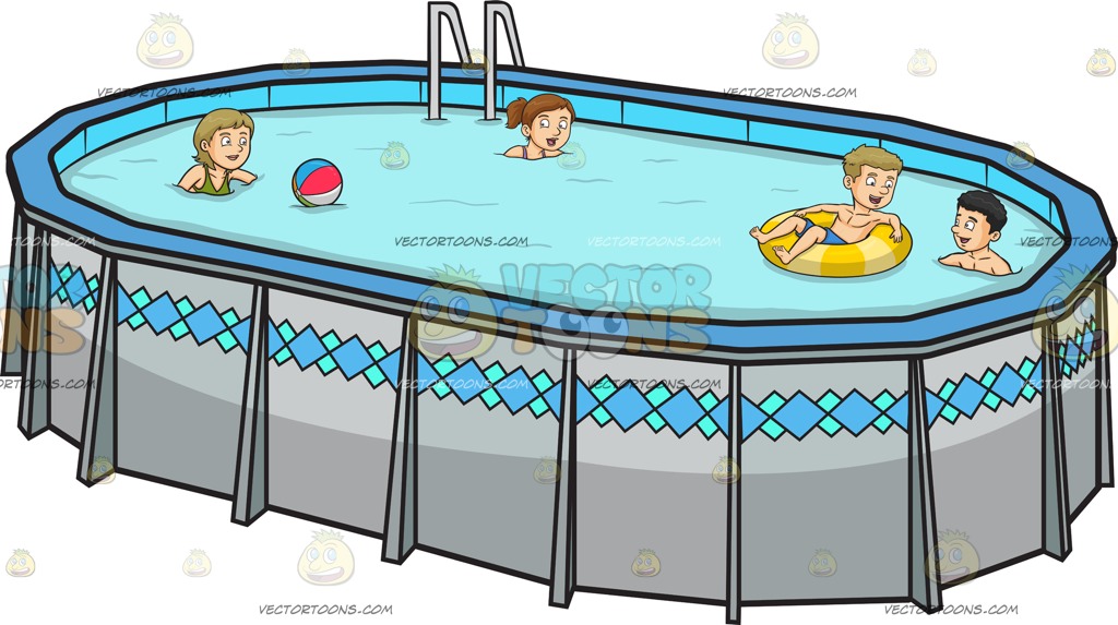 1024x573 Four People Playing And Swimming In The Backyard On A Solid Tea