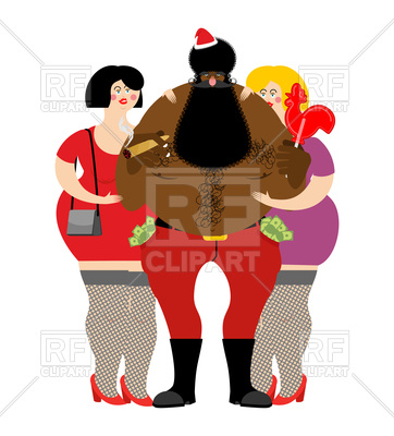 362x400 Bad Black Santa With Prostitutes