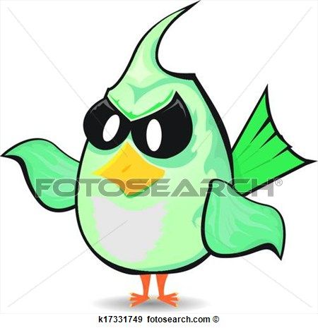 450x465 Vector Bad Bird. Funny Bird Character View Large Clip Art Graphic