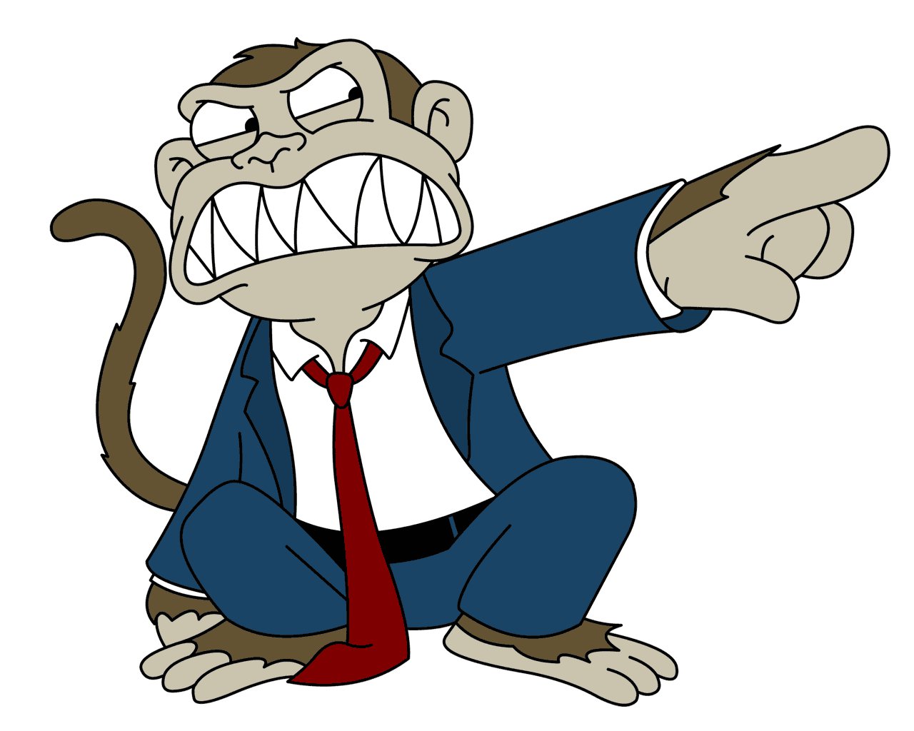 1280x1024 Evil Monkey By M288