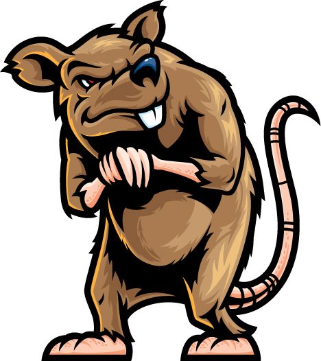 468x526 Evil Rat Clipart