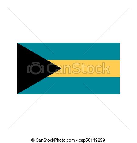 450x470 Bahamas Flag Illustration. Bahamas Flag On The White Vectors