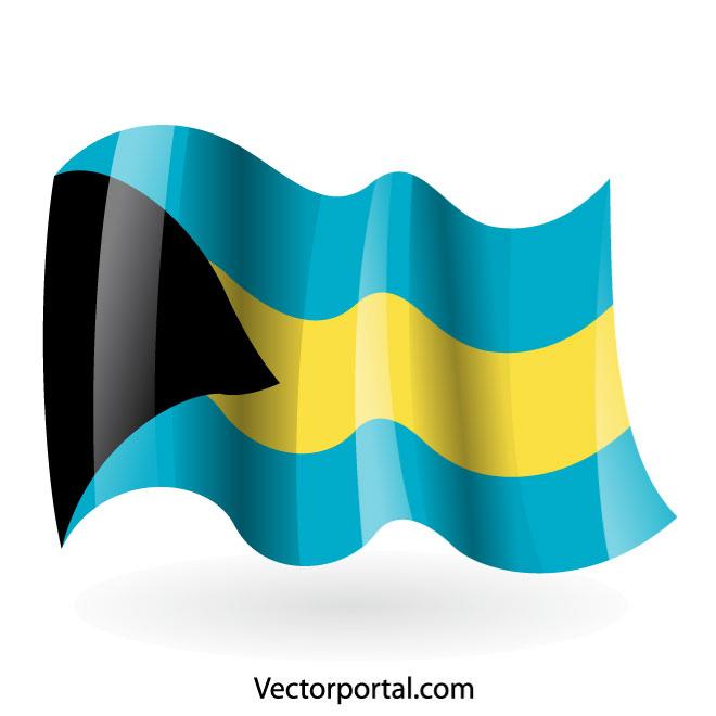 660x660 Bahamas Flag Vector Image