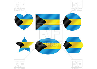 400x283 Design Elements With Flag Of Bahamas Royalty Free Vector Clip Art