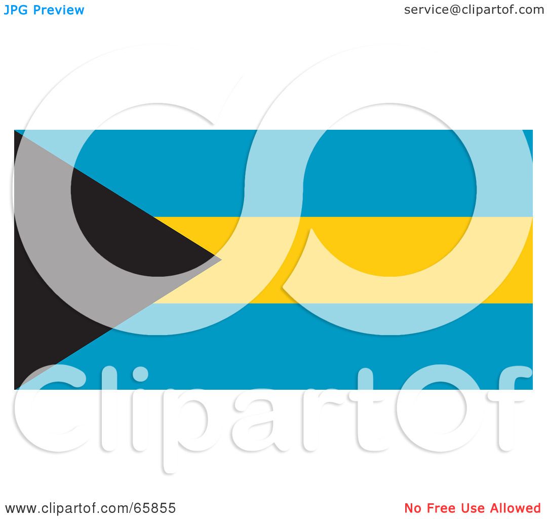 1080x1024 Royalty Free (Rf) Clipart Illustration Of A Bahamas Flag
