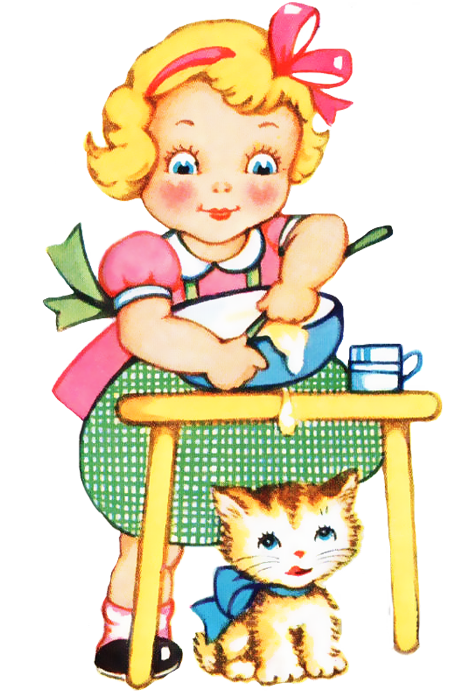 663x1000 The Kitchen Clipart Child Baking
