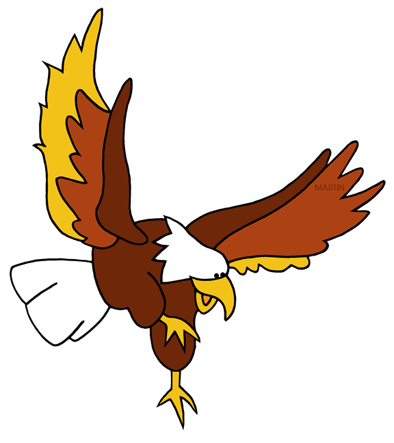 576x648 United States Clip Art By Phillip Martin, Bald Eagle