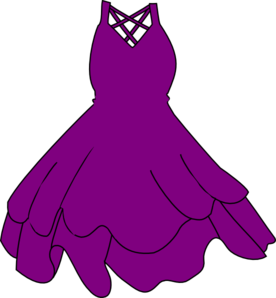 276x298 Purple Dress Clip Art