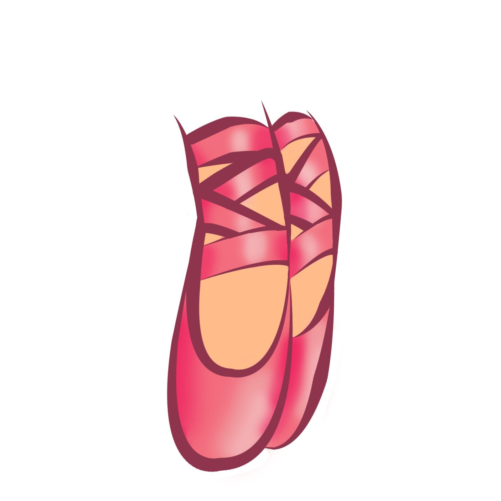 1600x1600 Coloring Pointe Shoes