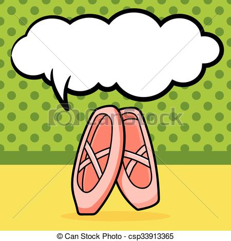 450x470 Ballet Shoes Doodle Clip Art Vector
