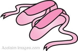300x197 Ballet Slippers Free Clipart