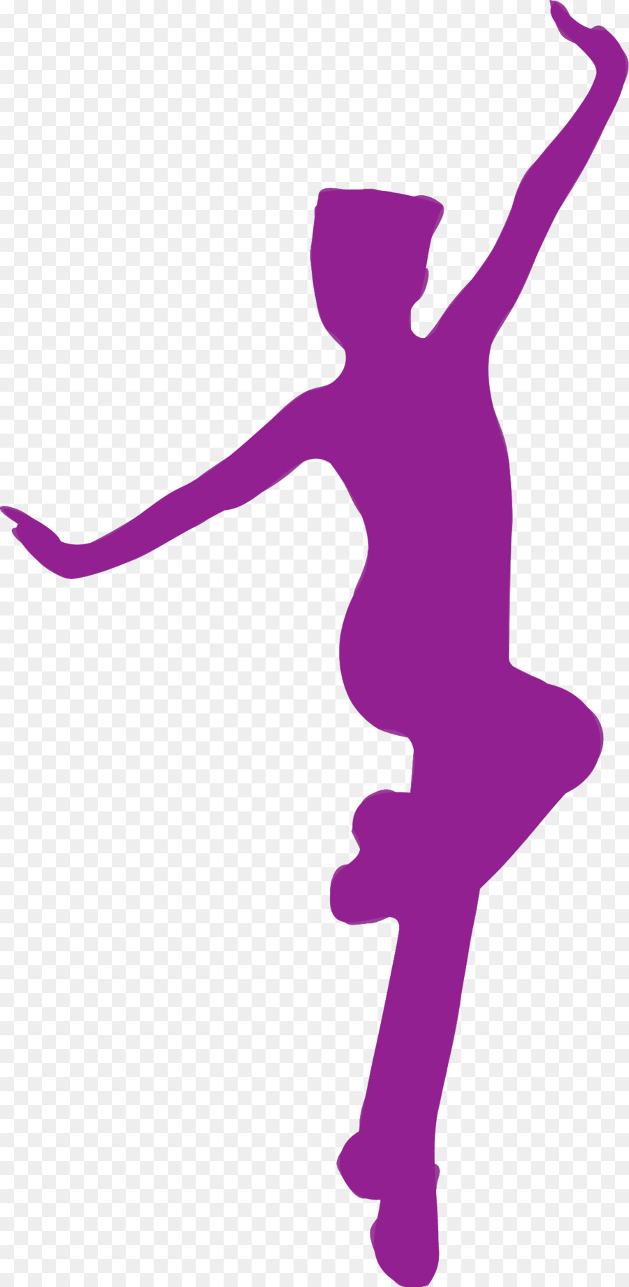 900x1840 Purple Silhouette Ballet Dancer Clip Art