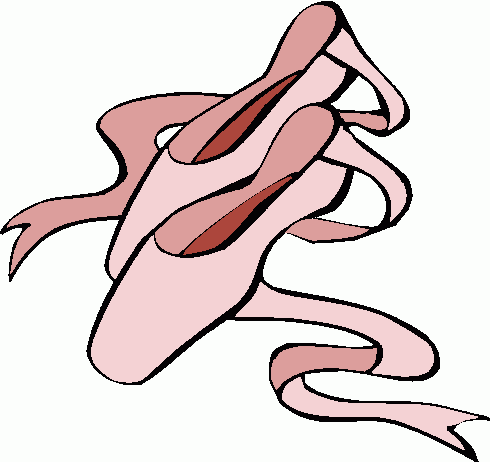 490x462 Image Of Ballet Shoes Clipart