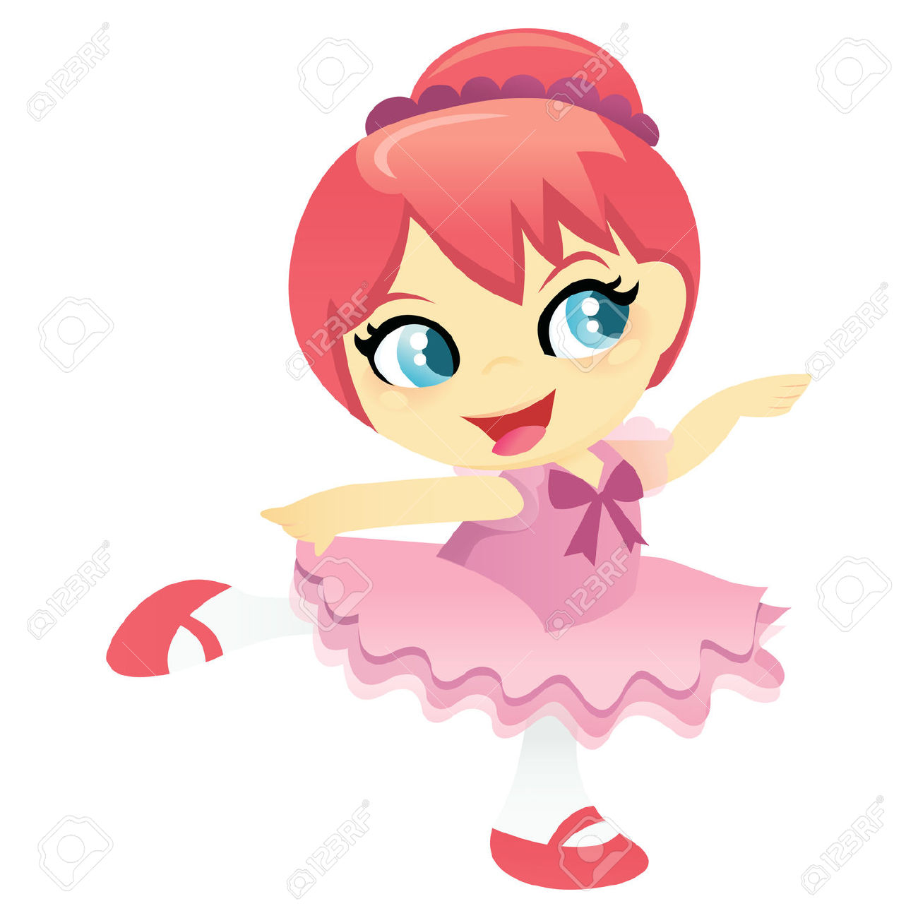 1300x1300 Little Girl Ballerina Tutu And Slippers Clipart