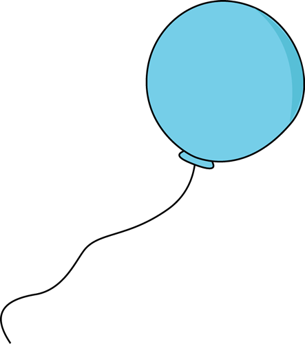 443x500 Blue Balloon Clip Art