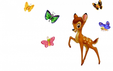 450x281 Bambi Clipart Butterfly