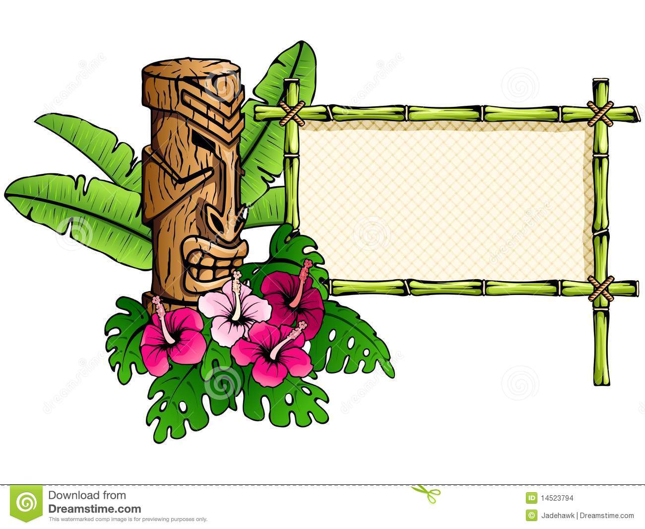 1300x1065 Hawaii Clipart Bamboo