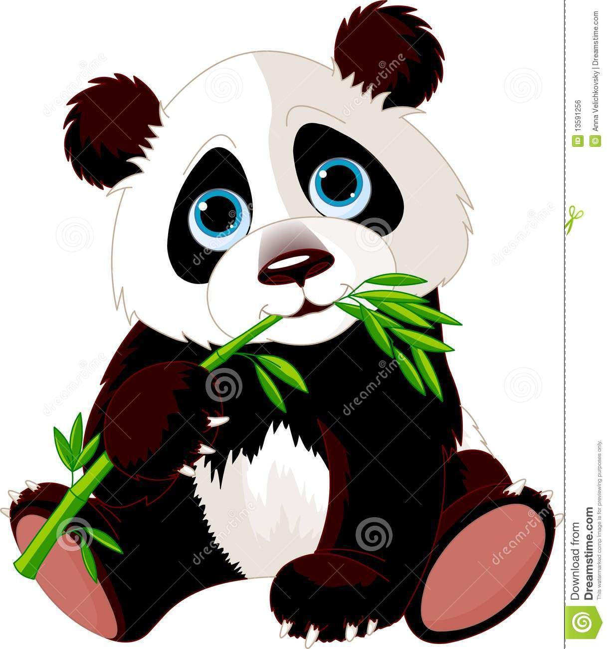 1221x1300 Panda Eating Bamboo Royalty Free Stock Image