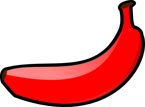 600x445 Red Banana Clip Art