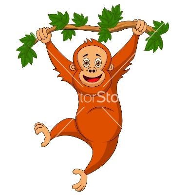 380x400 Clip Art Monkey Banana Tree. Clipart Panda