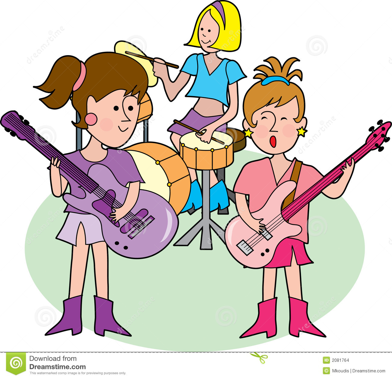 1300x1258 Kids Rock Band Clipart