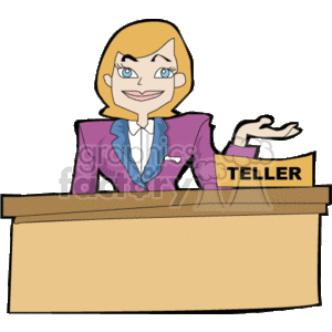 300x300 Bank Clipart Female